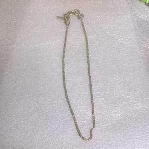 Kenneth Cole aged silver necklace